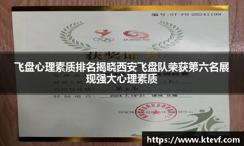 飞盘心理素质排名揭晓西安飞盘队荣获第六名展现强大心理素质